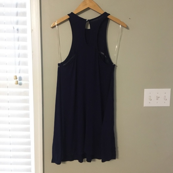 Julie Billiart Mini Navy Blue Dress - Picture 6 of 12